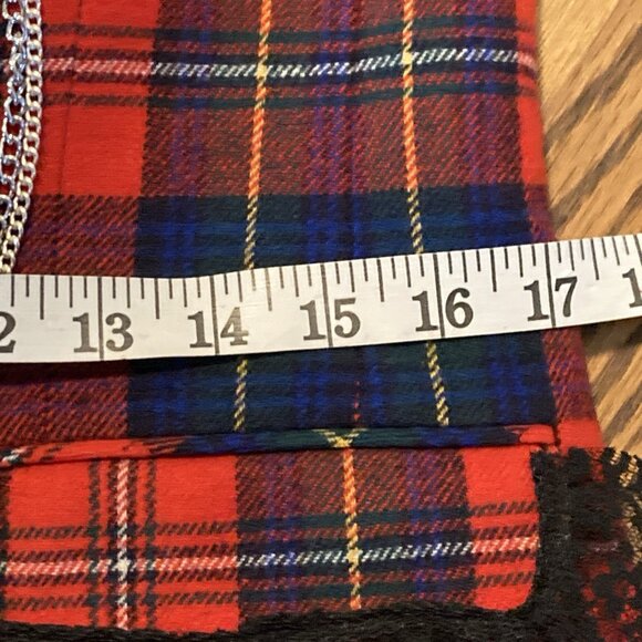 Punk Jacket Blazer Upcycled Boho Whimsigoth Plaid Academia Pendleton Reworked 10 - Picture 15 of 16